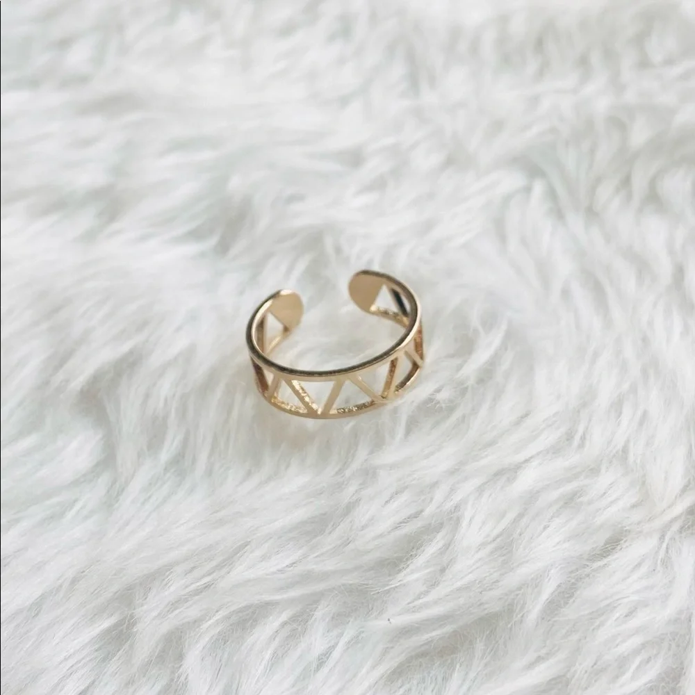 Love Triangle Gold Ring